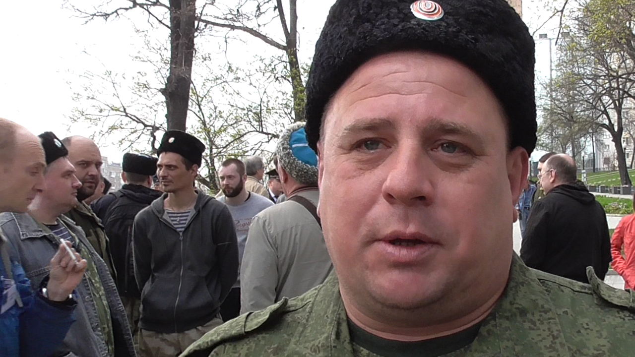 Казаки заблокировали мероприятие в поддержку украинских карателей в Москве