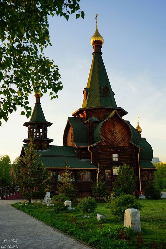 Мемориальный казачий сквер города Омска
