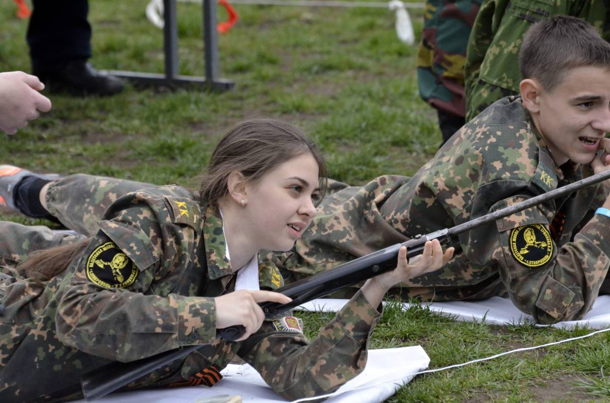 Состоялись соревнования по стрелковому поединку, среди кадетов казачьих классов Ставропольского края