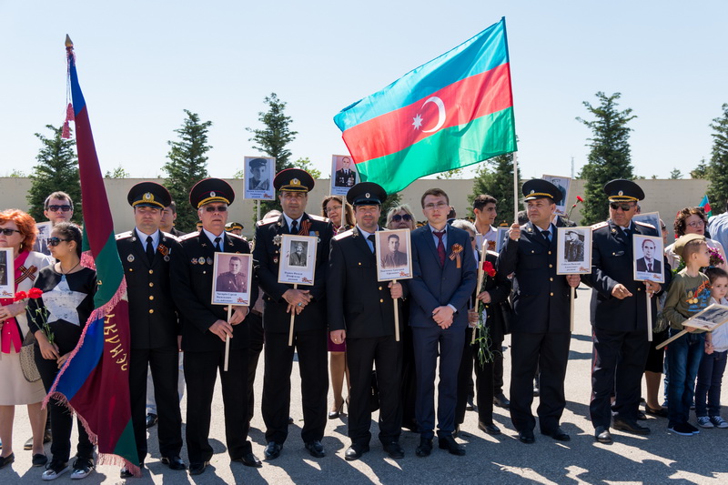 Акция "Бессмертный полк", по инициативе казаков Азербайджана, впервые прошла в республике