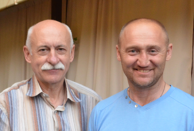 Атаман Сергей Юрченко (справа), Руководитель КИАЦ Алексей Зборовский (слева)