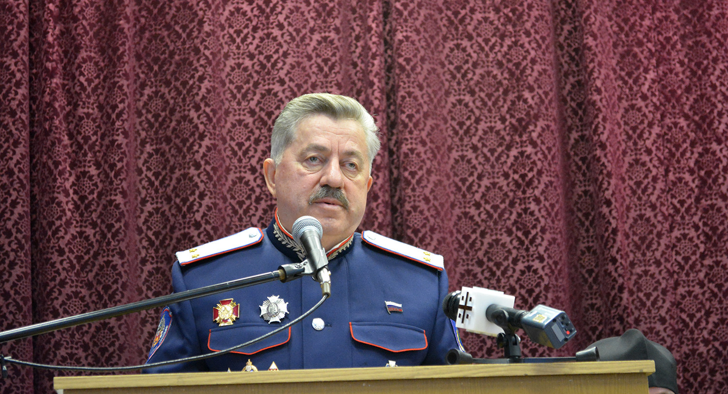 Выступление на Круге СКВРиЗ Верховного атамана Виктора Водолацкого