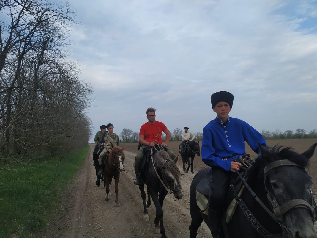 70-километровый конный переход совершили казаки села Солдато-Александровского