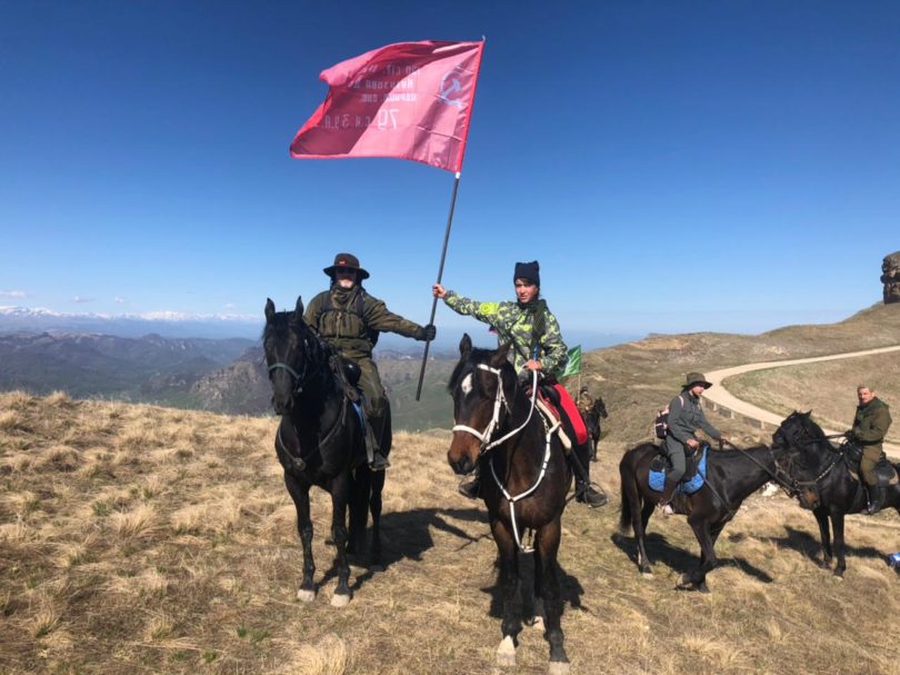 Казаки Горячеводской общины стали участниками конного перехода по местам сражений Битвы за Кавказ