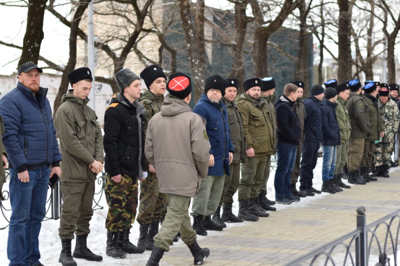 Началась подготовка парадного расчета Терского казачьего войска для участия в военном Параде на День Победы в Москве
