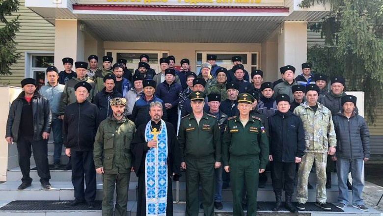 Из Оренбуржья на Украину отправили третий отряд казаков
