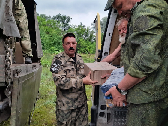 Волжские казаки доставили в Донбасс партию гуманитарной помощи